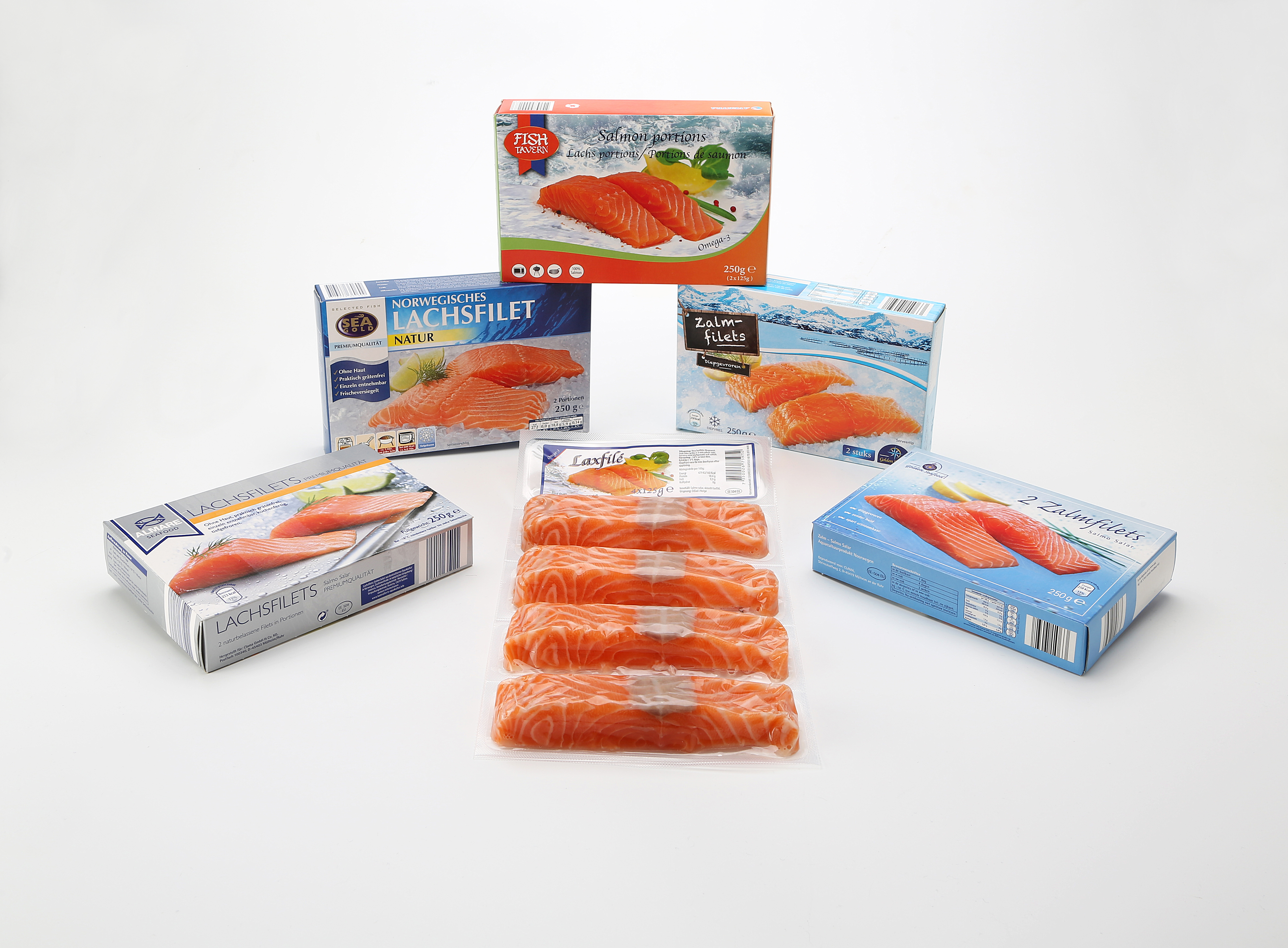 Salmon and Trout in portion