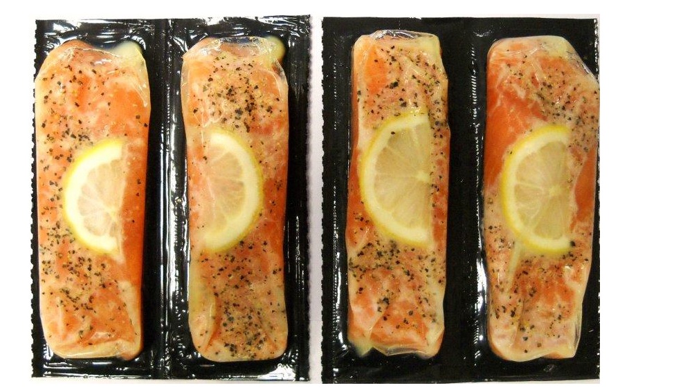 Salmon and Trout potion with pepper and lemon